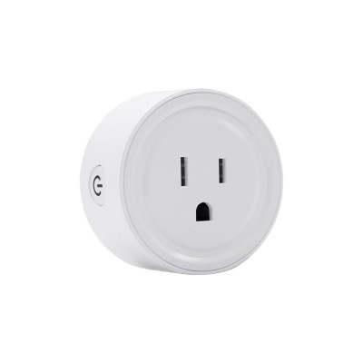 2019 Outlet Compatible Remote Control Round Wifi Smart Plug Socket