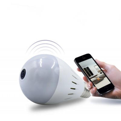 Night Vision Camera 360 Degree Panoramic View CCTV Security Wireless IP Wifi Light Bulb Camera