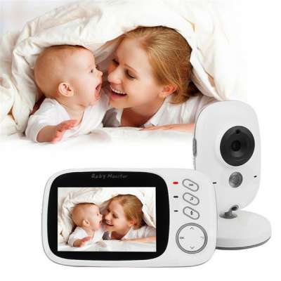 Digital Baby Video Monitor 3.2 inch LCD Screen with Camera Wireless Audio Night Vision Two Way Talk Kids Sleeping Babysitter