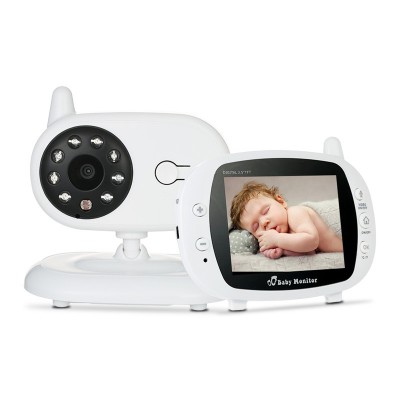 3.5 inch 2.4G Wireless Electronical Baby Camera 2 Way Audio 5M IR Temperature Lullabies Portable Wired Digital Baby Monitor