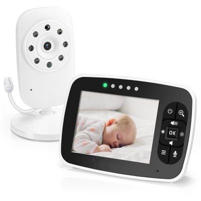 Night Vision Room Temperature 3.5inch  Wireless Video Baby Monitor Camera Support Multi Cameras