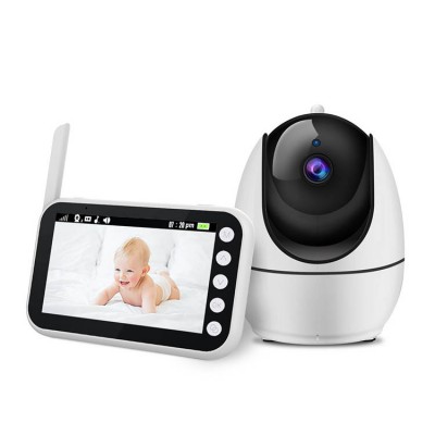 2020 Newest 4.5" IPS Screen 720P HD Video Baby Monitor Camera, 2.4G Wireless Baby Sitter Baby Monitor with Camera and Audio