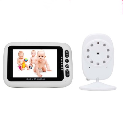 UK/EU/US/AU Interface Plug 4.3'' Wireless HD Video Baby Monitor Night Vision With 8 Classic Lullabies