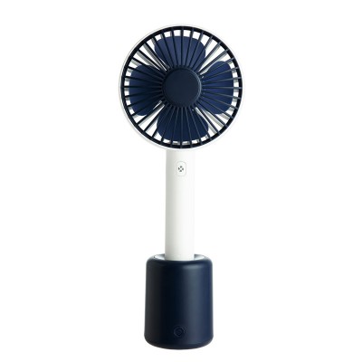 Strong Wind Handheld Fan Portable Mini USB Rechargeable Fan 3 Adjustable Speeds Personal Desk Table Rotatable Fan with Base